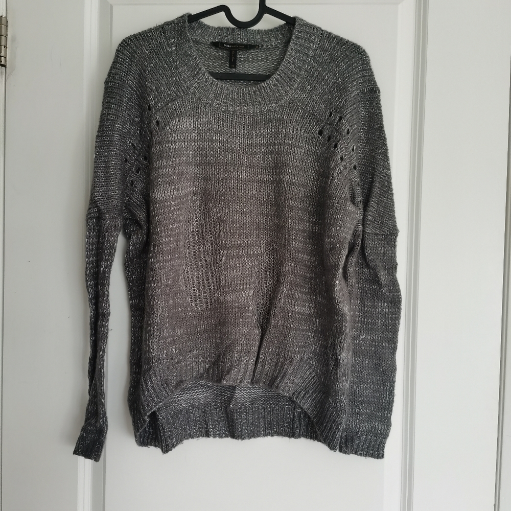 BCBG wool gray sweater